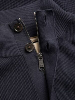 πουλόβερ με φερμουάρ στο λαιμό 12263638 Maritime Blue (2)