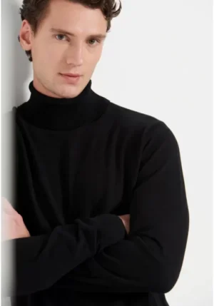 Essential ανδρικό πλεκτό ζιβάγκο FBM010 005 09 Black