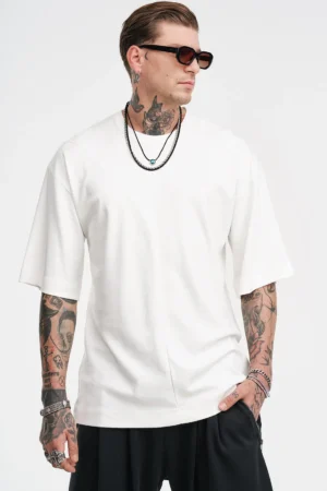 loose fit t shirt 351102 White (2)