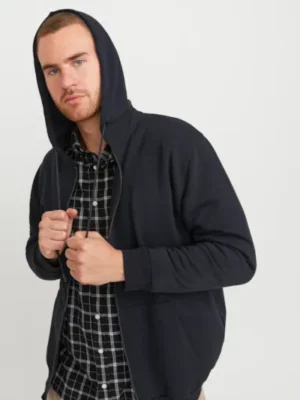 Φούτερ ζακέτα με κουκούλα 12250596 Black (3)