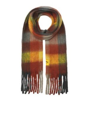 ανδρικό πλεκτό κασκόλ 12263509 Brandy Brown
