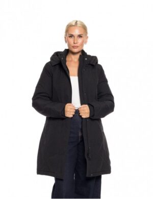 γυναικείο demi μπουφάν με κουκούλα 52 101 011 Black