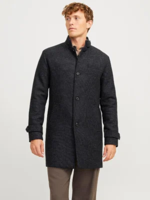 παλτό μακρύ με επένδυση 12258672 Dark Grey Mel
