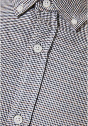 Ανδρικό flannel πουκάμισο με μοτίβο FBM010 046 05 Off White