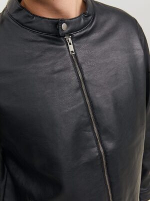 Faux δερμάτινο μπουφάν 12230055 Black (3)