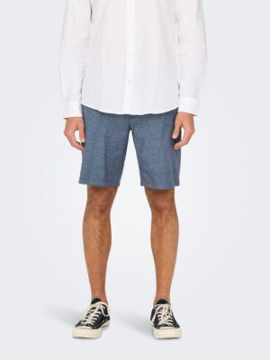 βερμούδα λινή 22024940 Dark Navy