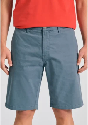 Essential βερμούδα chino FBM011 001 03 Steel Grey