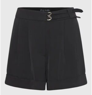 Loose fit σορτς με πιέτες στη μέση FBL011 108 03 Black.