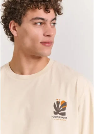 Relaxed t shirt από οργανικό βαμβάκι με abstract τύπωμα FBM011 087 04 Chalk (3)
