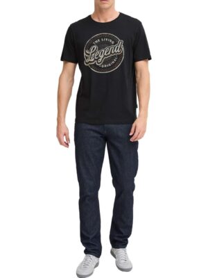 t shirt με branded τύπωμα στο στήθος 20717760194007 Black (3)