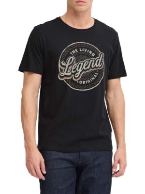 t shirt με branded τύπωμα στο στήθος 20717760194007 Black