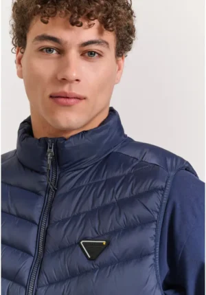 Αμάνικο καπιτονέ puffer μπουφάν FBM011 001 01 Navy (3)