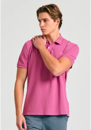 μπλούζα polo από βαμβάκι πικέ FBM011 001 11 Dry Rose