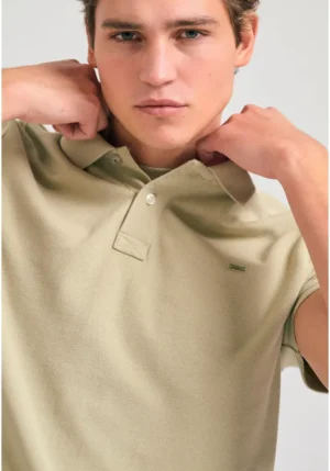 μπλούζα polo από βαμβάκι πικέ FBM011 001 11 Khaki (7)