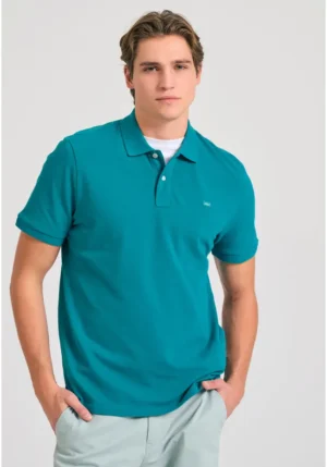 μπλούζα polo από βαμβάκι πικέ FBM011 001 11 Peacock (4)