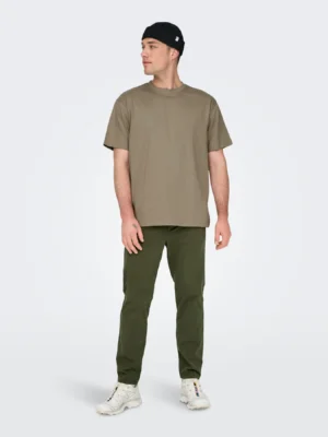 παντελόνι με λάστιχο 22029765 Olive Night (2)