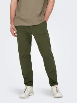 παντελόνι με λάστιχο 22029765 Olive Night (4)