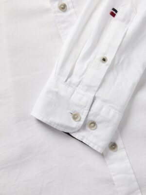 πουκάμισο λινό 12270088 White (2)