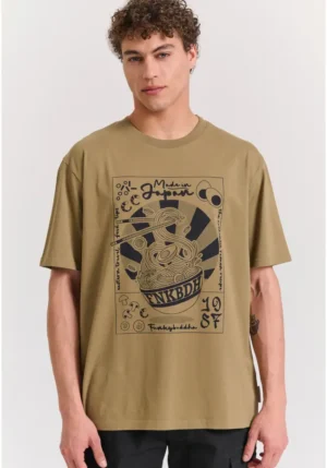 Relaxed fit t shirt με frame τύπωμα FBM011 332 04 Oregano (4)