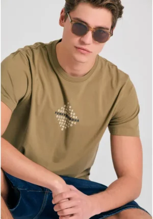 T shirt με τύπωμα στο στήθος FBM011 048 04 Oregano (2)