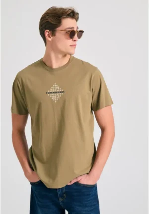 T shirt με τύπωμα στο στήθος FBM011 048 04 Oregano (3)