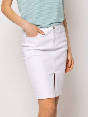 Γυναικεία jean φούστα NomtiT49006 White (2)