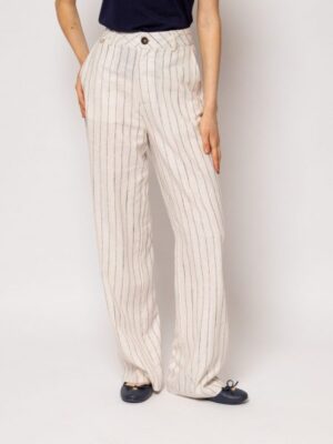 Γυναικείο wide leg παντελόνι FibyT86004 White (4)