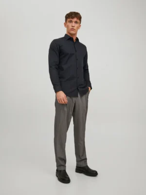 πουκάμισο slim fit 122269856 Black (2)