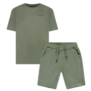 σετ βερμούδα και t shirt 4088519 Khaki (3)