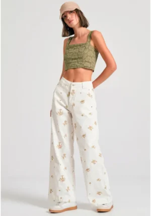 Embroidery cropped top με μοτίβο FBL011 127 17 Oregano (3)