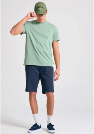 Essential t shirt με λαιμόκοψη FBM011 001 04 Sage Green (2)
