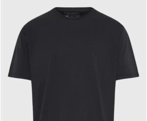 Relaxed fit t shirt με raw edges FBM011 348 04 Anthracite