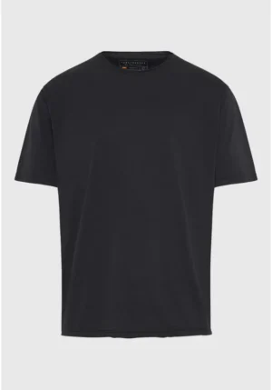 Relaxed fit t shirt με raw edges FBM011 348 04 Anthracite