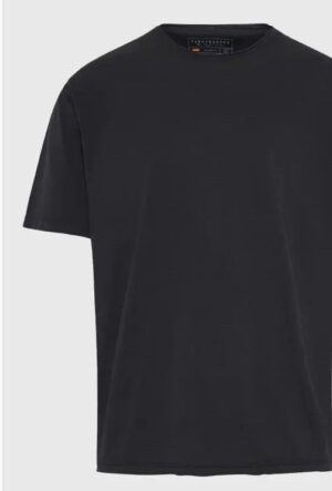 Relaxed fit t shirt με raw edges FBM011 348 04 Anthracite.