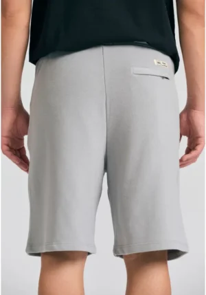 Wide leg fit αθλητική βερμούδα FBM011 050 03 Elephant (3)