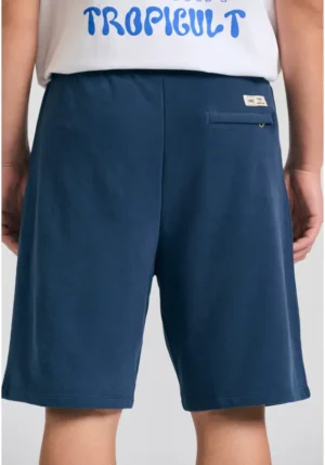 Wide leg fit αθλητική βερμούδα FBM011 050 03 Navy