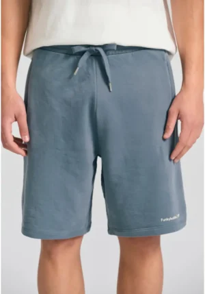 Wide leg fit αθλητική βερμούδα FBM011 050 03 Steel Grey (3)