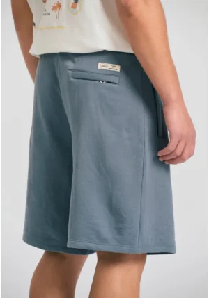 Wide leg fit αθλητική βερμούδα FBM011 050 03 Steel Grey