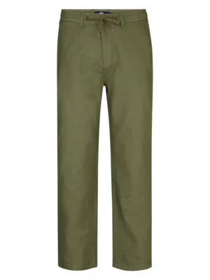 chinos λινό παντελόνι με λάστιχο Tro5956134 D.K Olive (2)