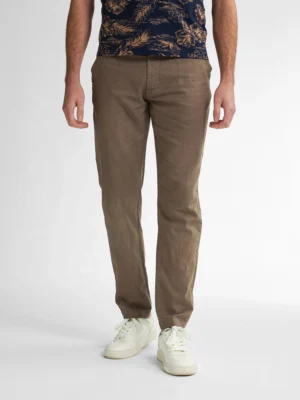 chinos λινό παντελόνι με λάστιχο Tro5957129 D.K Sand (3)