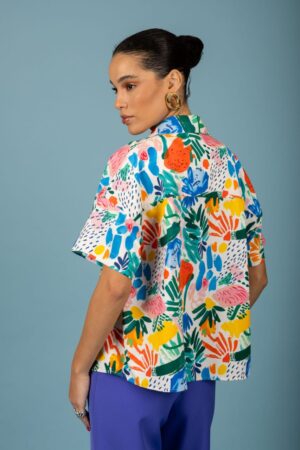 oversize πουκάμισο Aurora 129 71488 White (4)