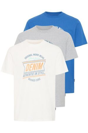 t shirt 3 pack 20718785 Snow White Nautical Blue Stone Mix