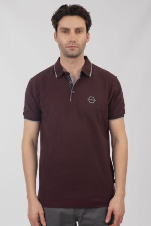 t shirt polo PS 3045 Aubergine (4)