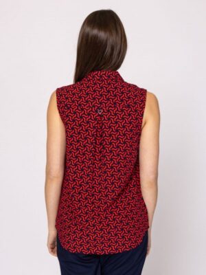 Γυναικείο πουκάμισο εμπριμέ RuannaT40018 Red (2)