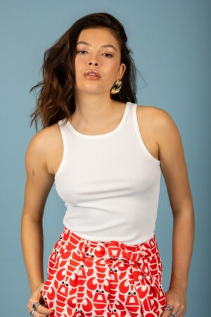 αμάνικο top Tiana 129 51602 White