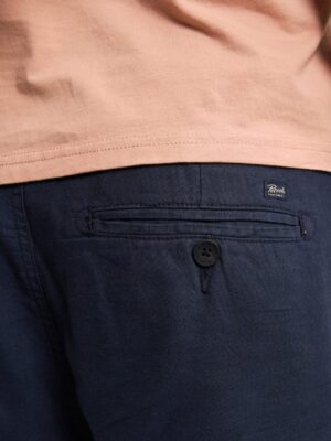 λινή βερμούδα chinos Sho5385178 Navy (2)