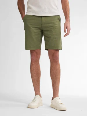 λινή βερμούδα chinos Sho5386134 Khaki (3)