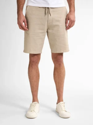 λινή βερμούδα chinos Sho5387130 Beige (2)