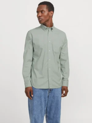 πουκάμισο oxford 12192150 Aqua Gray