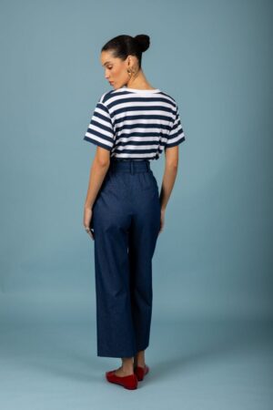 ριγέ t shirt Beth 129 51605 Blue (4)